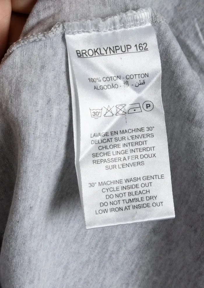 T-shirt gris imprimé Brooklyn New York – Le Temps des Cerises – Taille M - photo numéro 6
