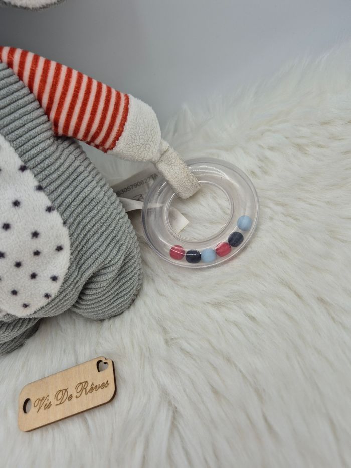 Doudou peluche d’activités éléphant Tape à L'Oeil TAO - photo numéro 3