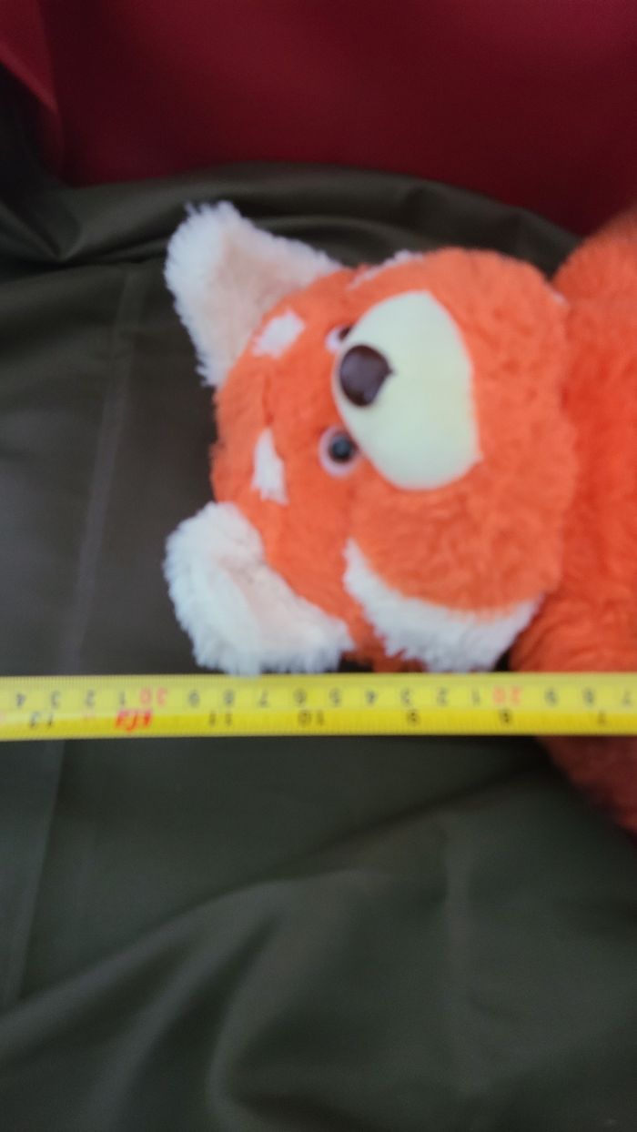 Peluche panda rouge debout, dessin animé, - photo numéro 5