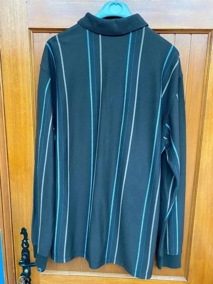 Polo Griffe noire marron et bleu - photo numéro 5
