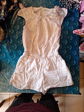 Combinaison combi short flamant rose 132 cm 9 ans vertbaudet