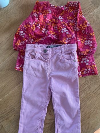 Ensemble petit jeans chemise orchestra 9 mois