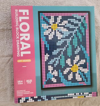 Set de Construction Pixel Art Floral - 1621 pièces