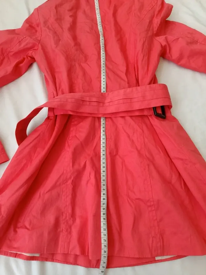 Trench couleur corail taille M marque Troll neuf - photo numéro 4
