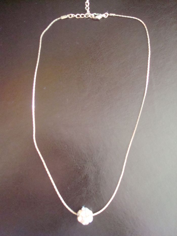 Collier perle strass