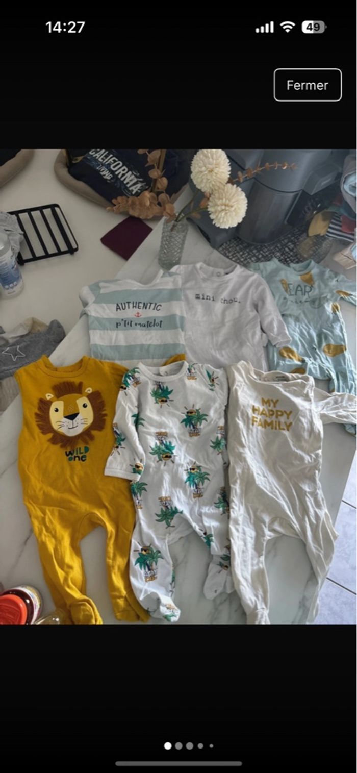Lot pyjamas 3 mois - photo numéro 2
