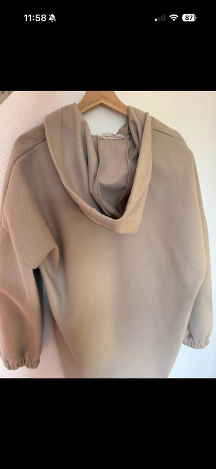 Veste à capuche beige - photo numéro 5