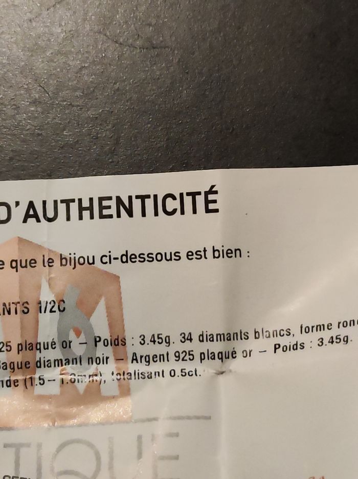 Bague diamants noirs - photo numéro 6