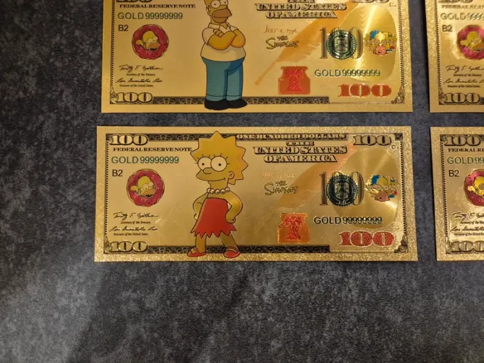 Billets OR à collectionner The Simpsons - photo numéro 4