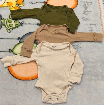 Lot de 3 bodies manches longues 