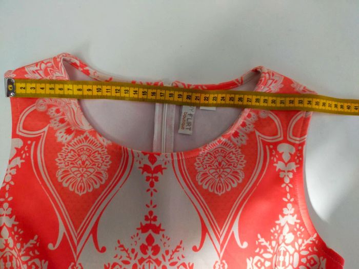 Robe orange & crème à motifs baroques – Bodyflirt Boutique – T. 36/38 (S) - photo numéro 14