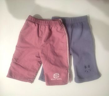 Lot pantalons d'hiver bébé fille 6 mois