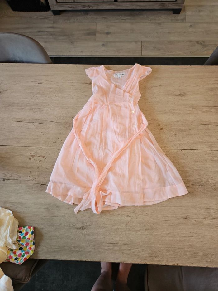 Magnifique robe rose clair sans manche, Buissonnière, 8 ans - photo numéro 1