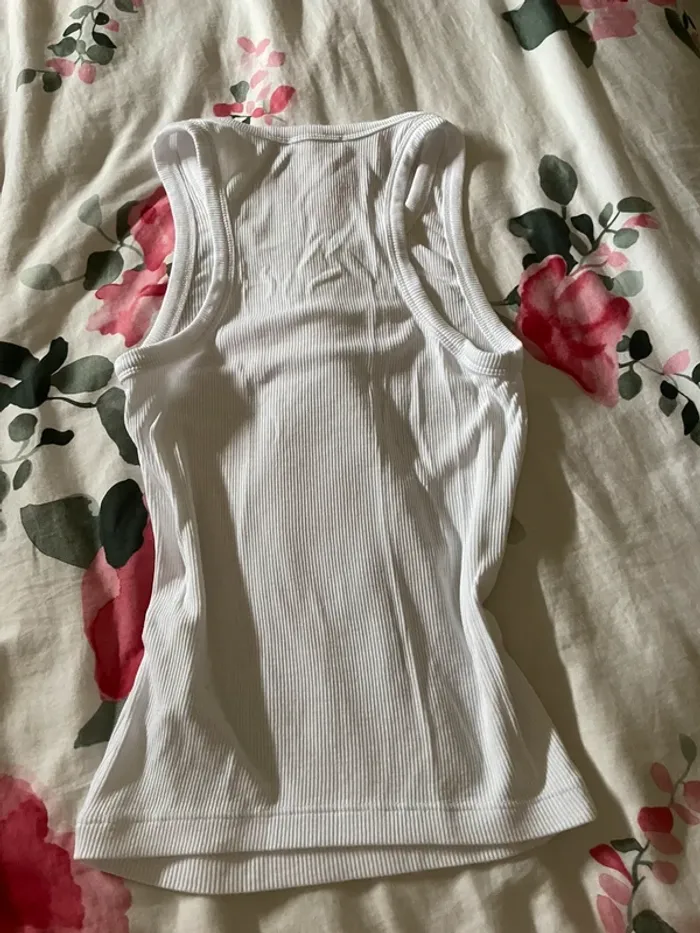 Haut débardeur blanc stradivarius - photo numéro 2
