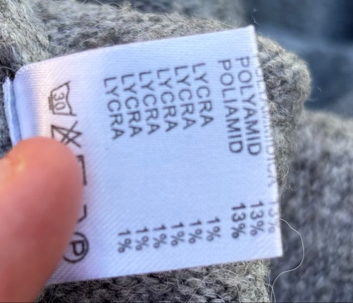 Robe en tricot unie à manches longues – Taille 38/40 – Gris - photo numéro 8
