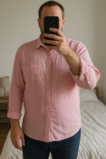 Chemise rose en lin  Star Clippers – Taille XXL