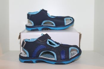 petite sandales nus pieds bleue et noire 30