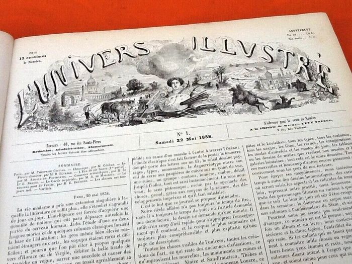 L' Univers Illustré N°1 22 Mai 1858 au N° 53 21 Mai 1859 - photo numéro 6