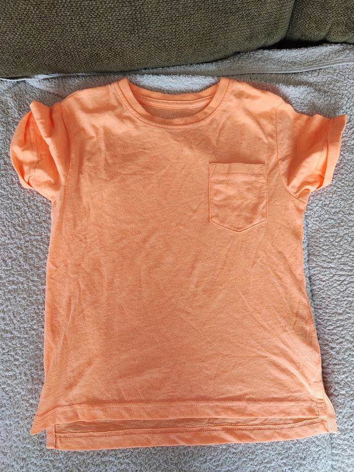 Tee shirt garçon orange 5/ 6ans