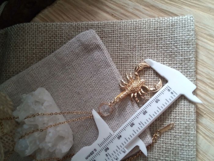 Collier scorpion avec connecteur en cristal de quartz - photo numéro 2