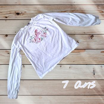 🦄 T-shirt manches longues licorne Sergent Major – 7 ans 🦄