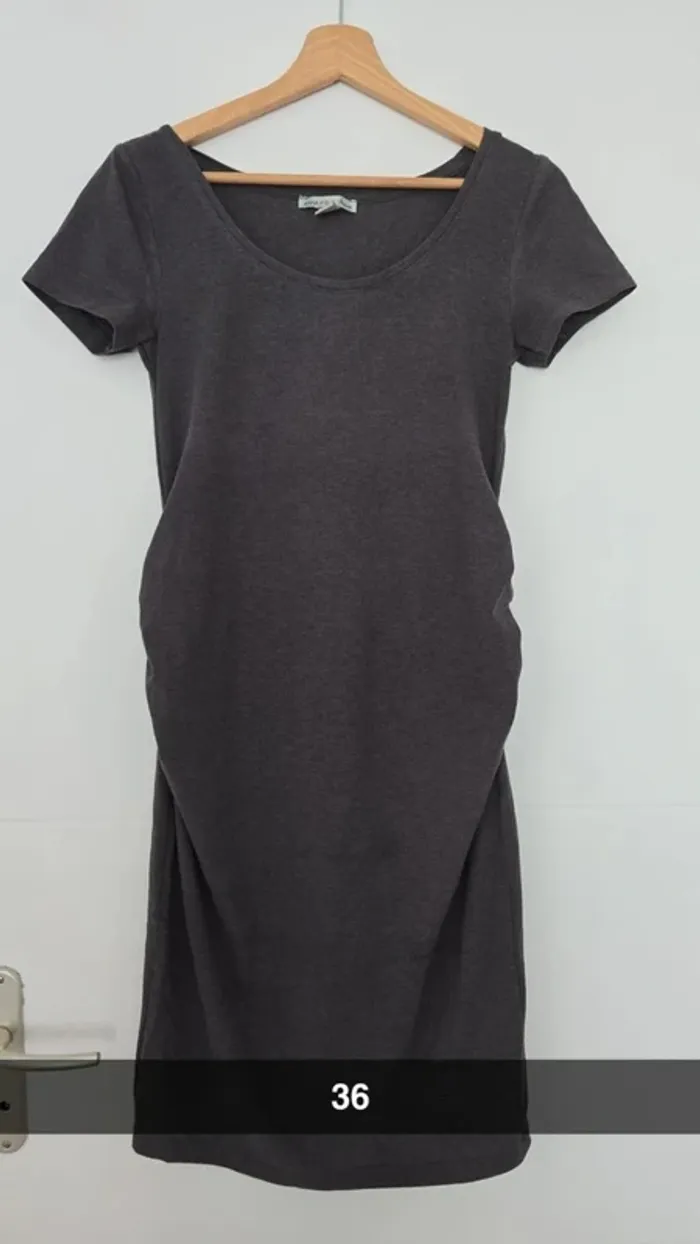 Robe grise grossesse