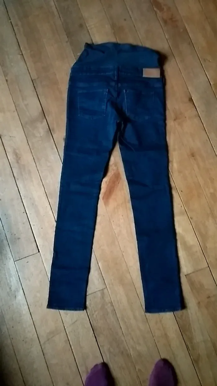 Jean brut de grossesse Mama H&M taille M - photo numéro 4