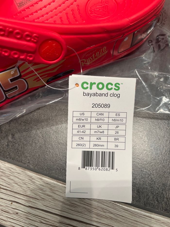 Crocs Flash Mc Queen taille 41-42 - photo numéro 2