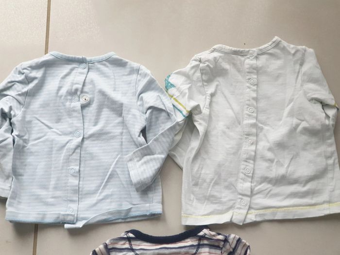 3 t-shirts manche longue 9 mois - photo numéro 7