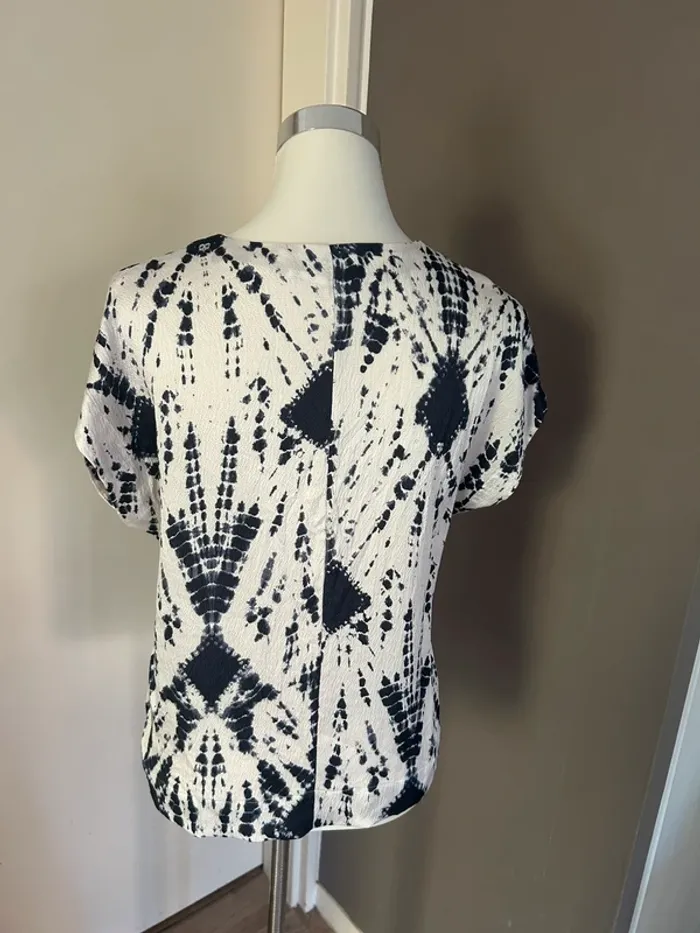 essentiel antwerp top haut blouse soie tye and dye - photo numéro 3