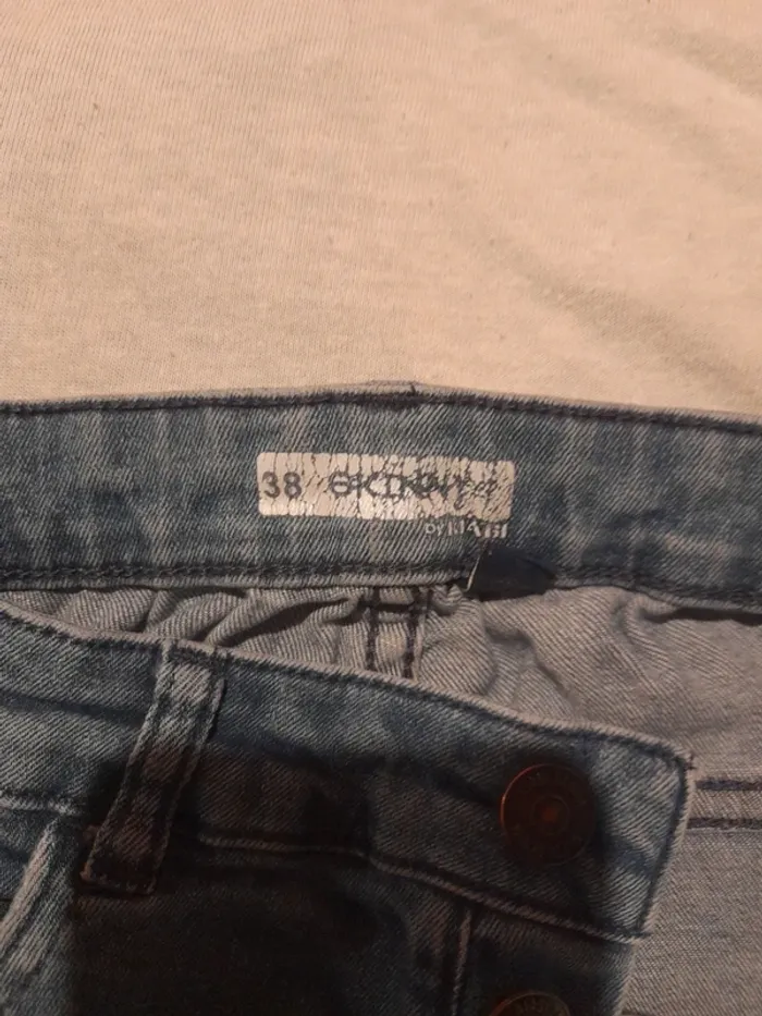 Lot de 2 pantacourts  skinny femme taille 38 en jean stretch - photo numéro 6