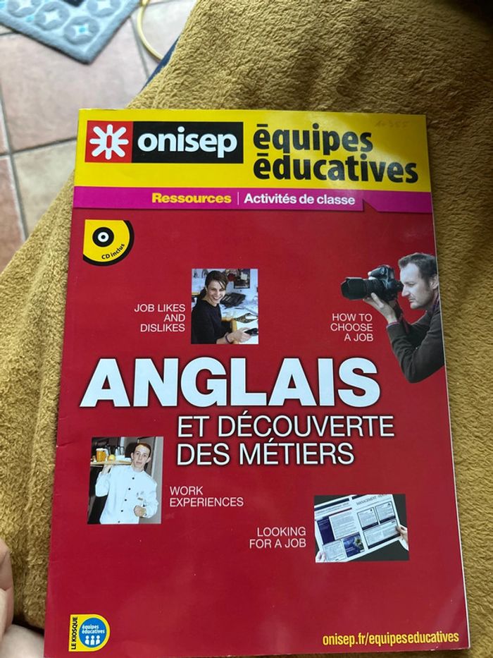 Livre Onisep anglais