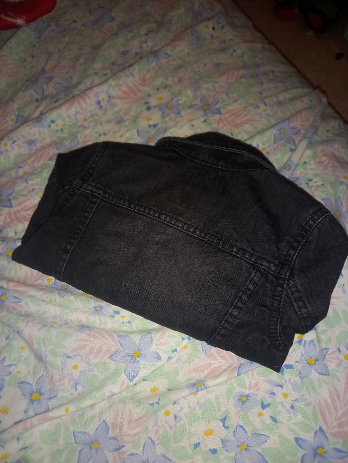 Veste en jean noire - photo numéro 2