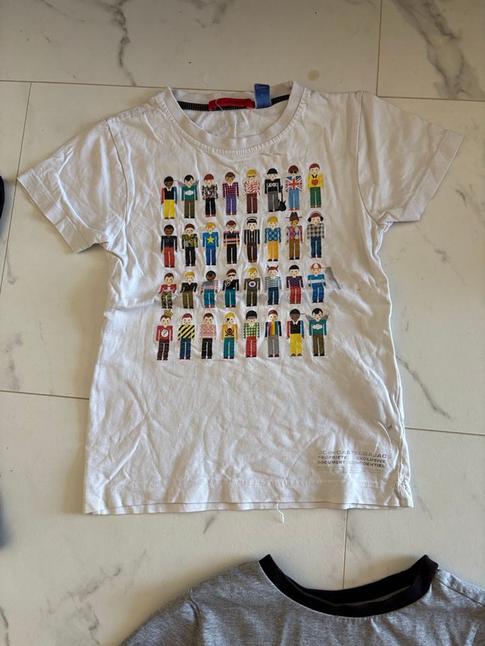 Lot de 8 T-shirts MC T. 5 ans garçon TBE - photo numéro 3