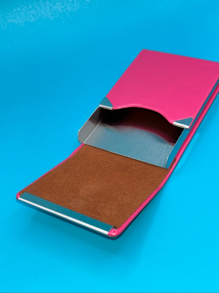 Porte carte cuir magnétique - photo numéro 4