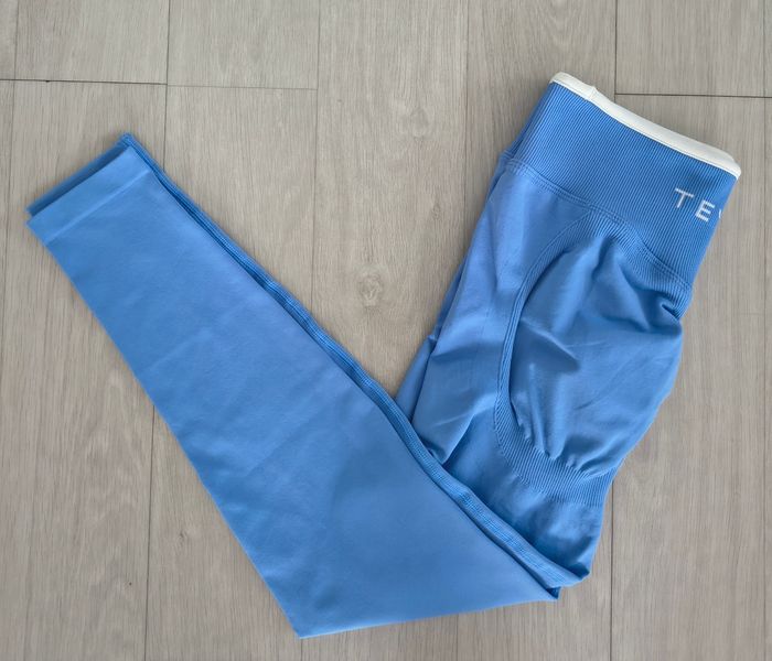 Legging Teveo Contrastline Sculpt Scrunch Ignite Bleu Azur - photo numéro 2