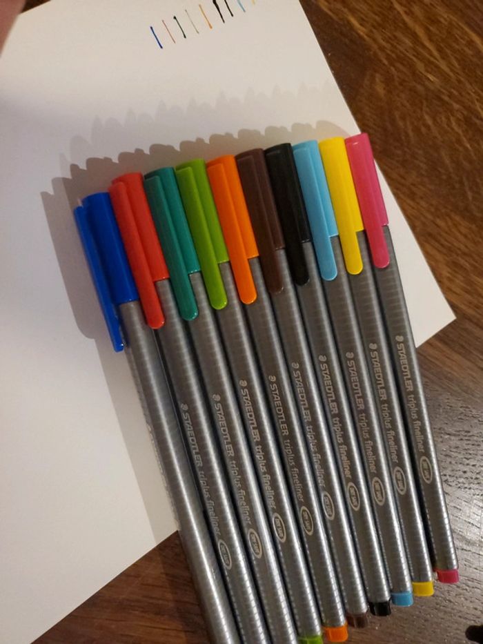 Lot de 10 feutres fineliner - photo numéro 2