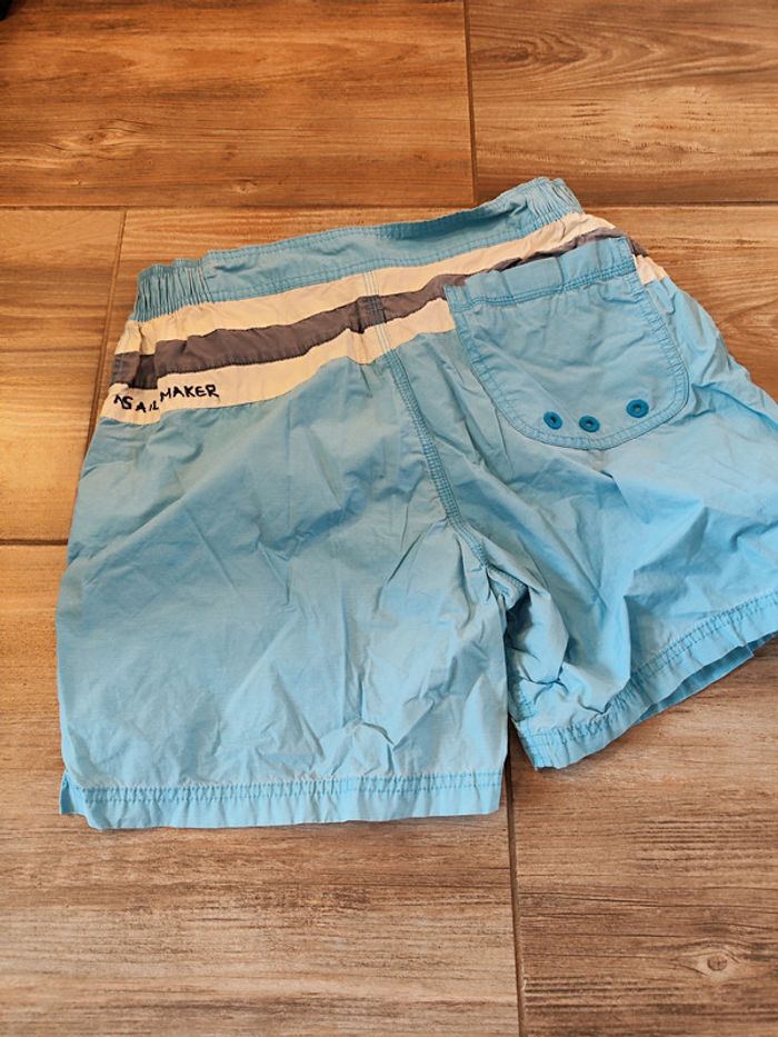 Short de bain bleu clair blanc gris North Sails Taille 32 (taille à plat 38 cm) - photo numéro 5