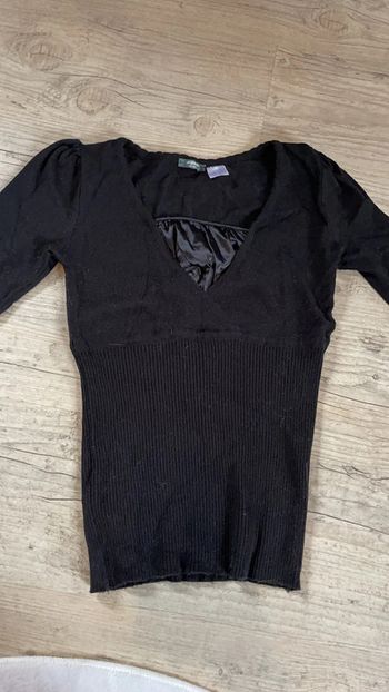 Pull noir la redoute 38/40