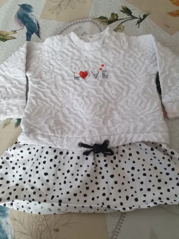 Tunique robe Sucre d orge 9 mois.