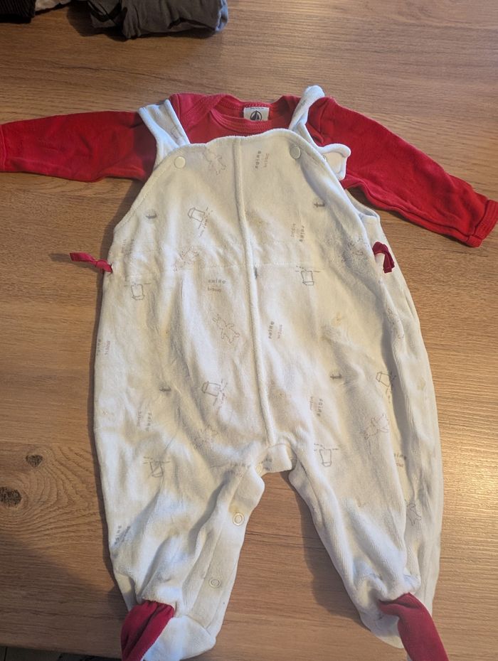Ensemble petit bateau 3 mois "rouge et blanc"