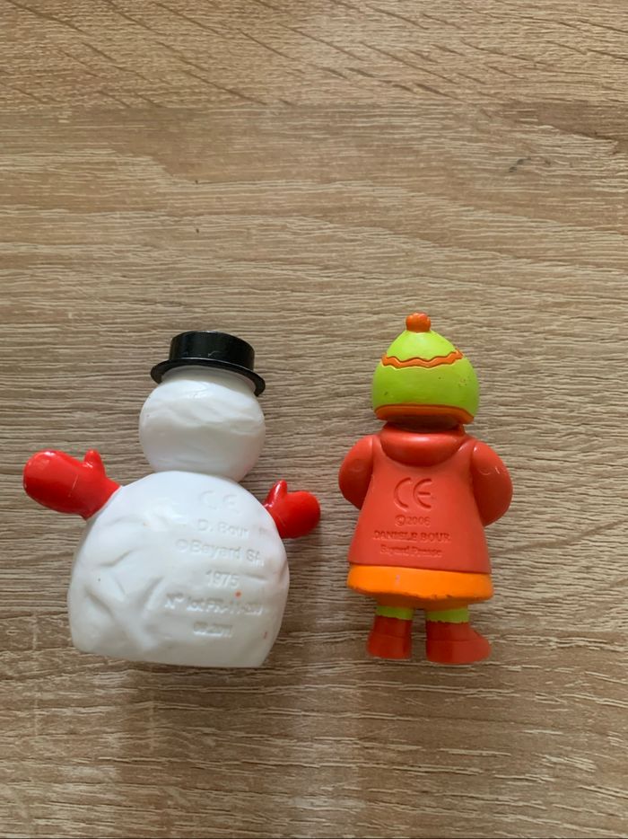 6 figurines petit ours brun à la neige - photo numéro 3
