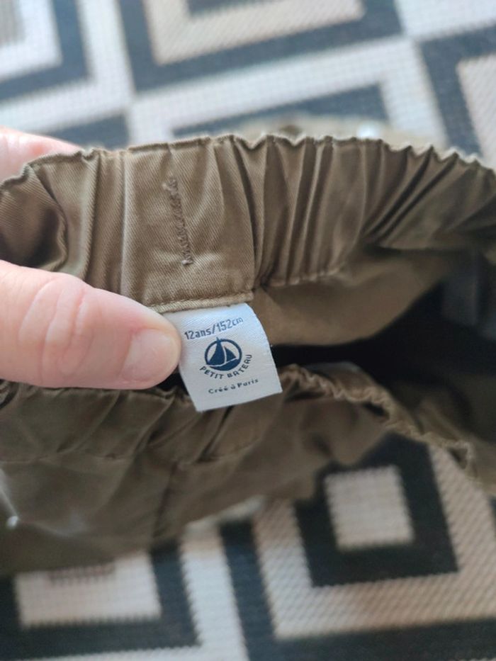 Pantalon cargo en gabardine taille 12 petit bateau - photo numéro 5