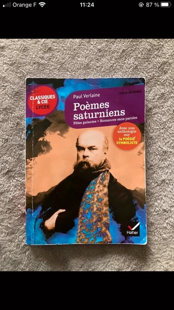 Poème saturniens, fêtes galantes, romances sans parole