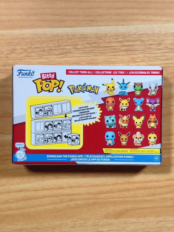 Boite De 4 Bitty Pop! Pokémon - Pikachu Vaporeon Caterpie Cubone - photo numéro 7