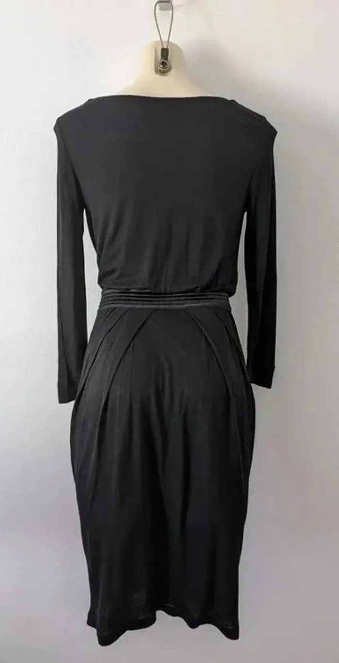 Robe noire manches longues - Mango - taille S - photo numéro 3