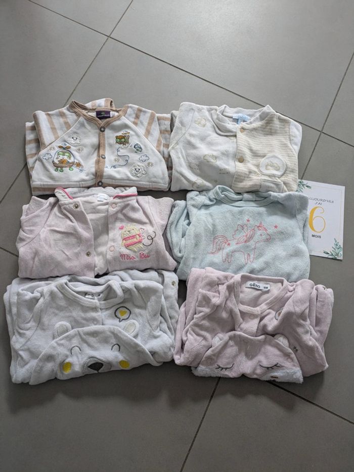Lot 6 pyjamas 6 mois