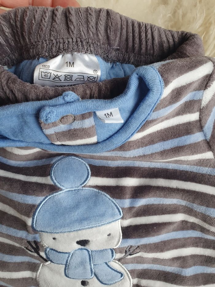 Ensemble 2 pièces bébé taille 1 mois - photo numéro 2