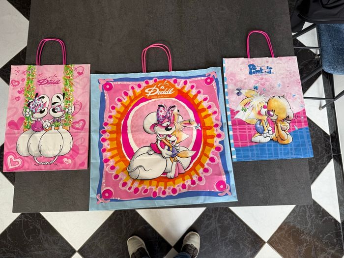 Lot de trois sacs, pochettes diddl - photo numéro 2
