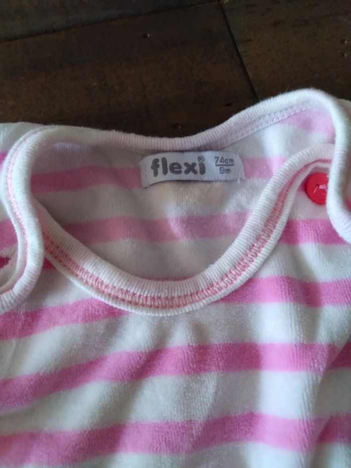 Lot de deux pyjamas grenouillère bébé fille de 9 mois 74 cm - photo numéro 4